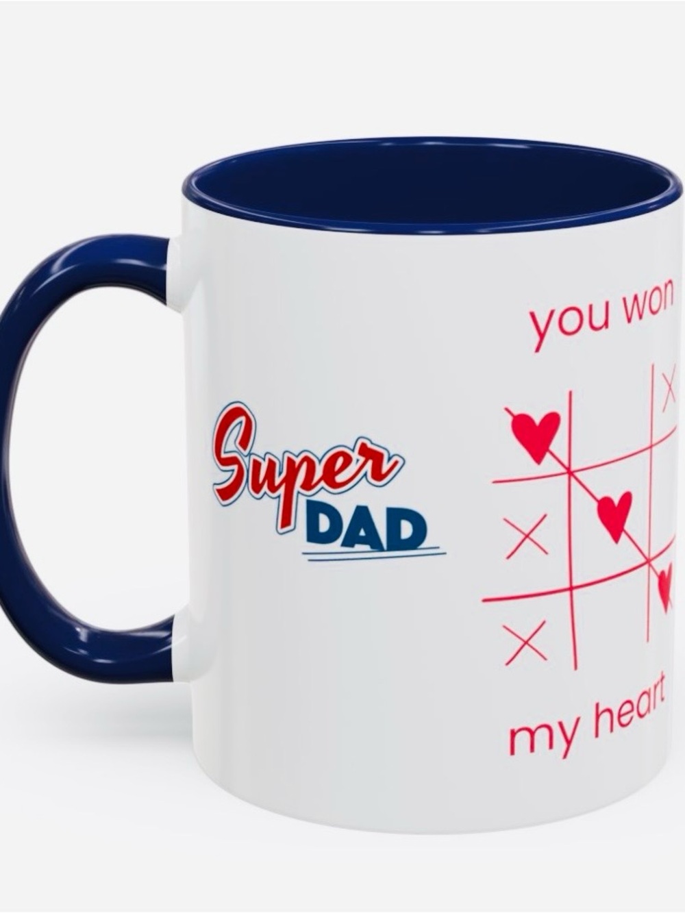Super Dad 11 oz Ceramic Mug - You Won My Heart Fathers Day Collection